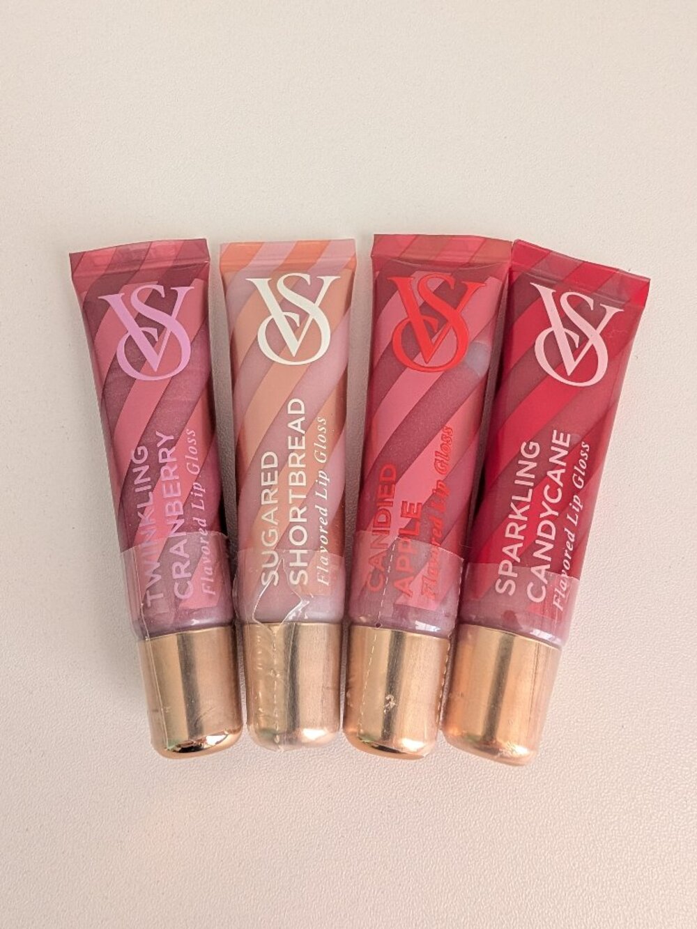Victoria’s Secret Holiday Lip Gloss Lot Twinkling Cranberry Shortbread Sealed